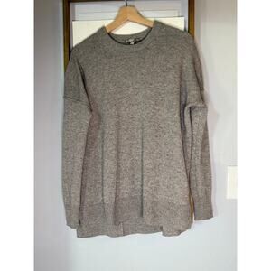 Athleta brown wool cashmere tunic sweater size xxs
